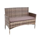 ESTEXO Gartenbank Rattan 2-Sitzer Polyrattan Braun Bild 5