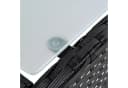 ESTEXO Gartentisch Polyrattan Beistelltisch Schwarz mit Glasplatte Bild 3