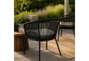 ESTEXO Gartenstuhl Lounge 2er Set Schwarz Rope Design Bild 5