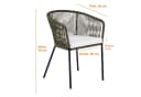 ESTEXO Gartenstuhl Lounge Stuhl 2er Set Oliv Schwarz Bild 1