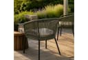 ESTEXO Gartenstuhl Lounge Stuhl 2er Set Oliv Schwarz Bild 5