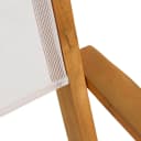 ESTEXO Gartenstuhl Klappstuhl Textil 2er Set Akazienholz Weiß Bild 4