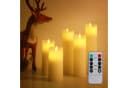 CCLIFE LED-Kerzen Set mit Fernbedienung & Timer, Echtwachs-Optik, Warmweiß Bild 3