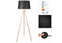 CCLIFE Bogenlampe Stehlampe LED E27 Bogenleuchte Wohnzimmer Schwarz-Gold Bild 4
