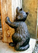 Antikas Wanddekoobjekt Türstopper Katze Skulptur Bild 1