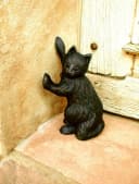 Antikas Wanddekoobjekt Türstopper Katze Skulptur Bild 2