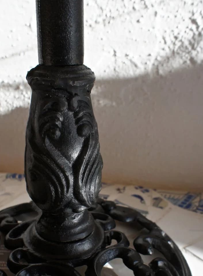 Antikas Kaminbesteck Gründerzeit 4-teilig mit Zange - Bild 3