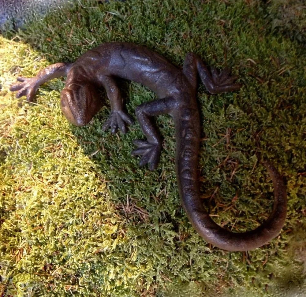 Antikas Wanddekoobjekt Salamander Eidechse Gusseisen