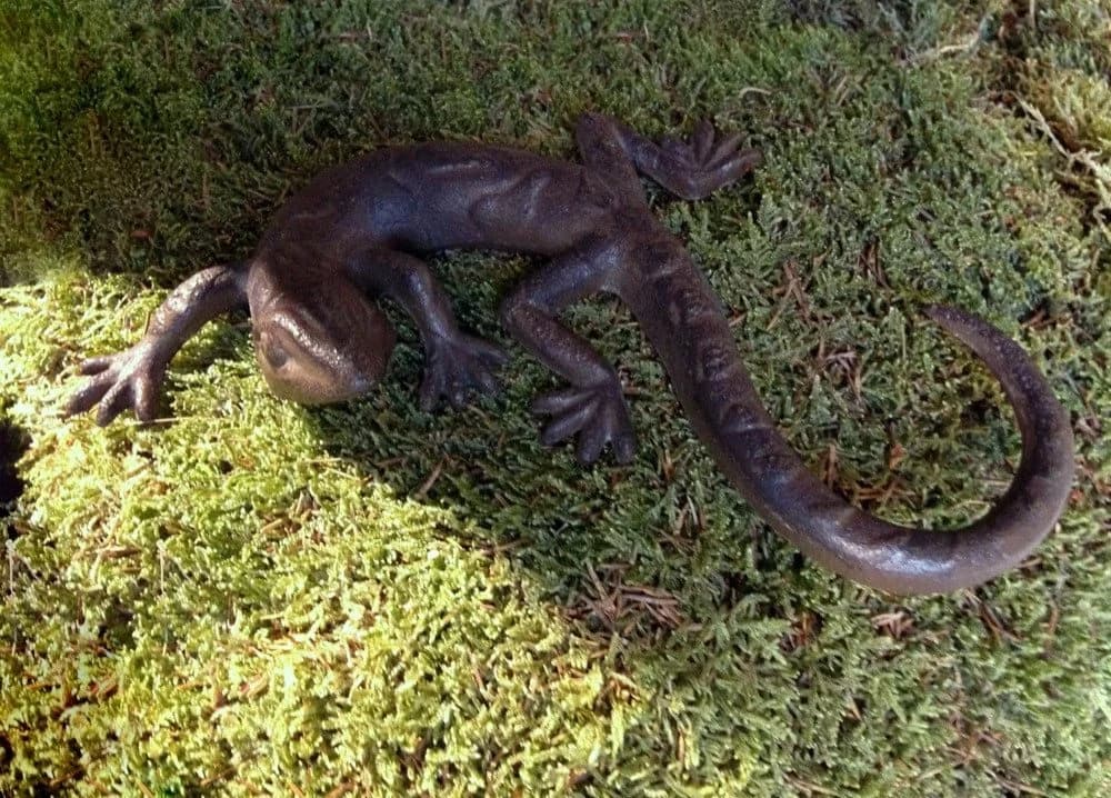 Antikas Wanddekoobjekt Salamander Eidechse Gusseisen - Bild 3