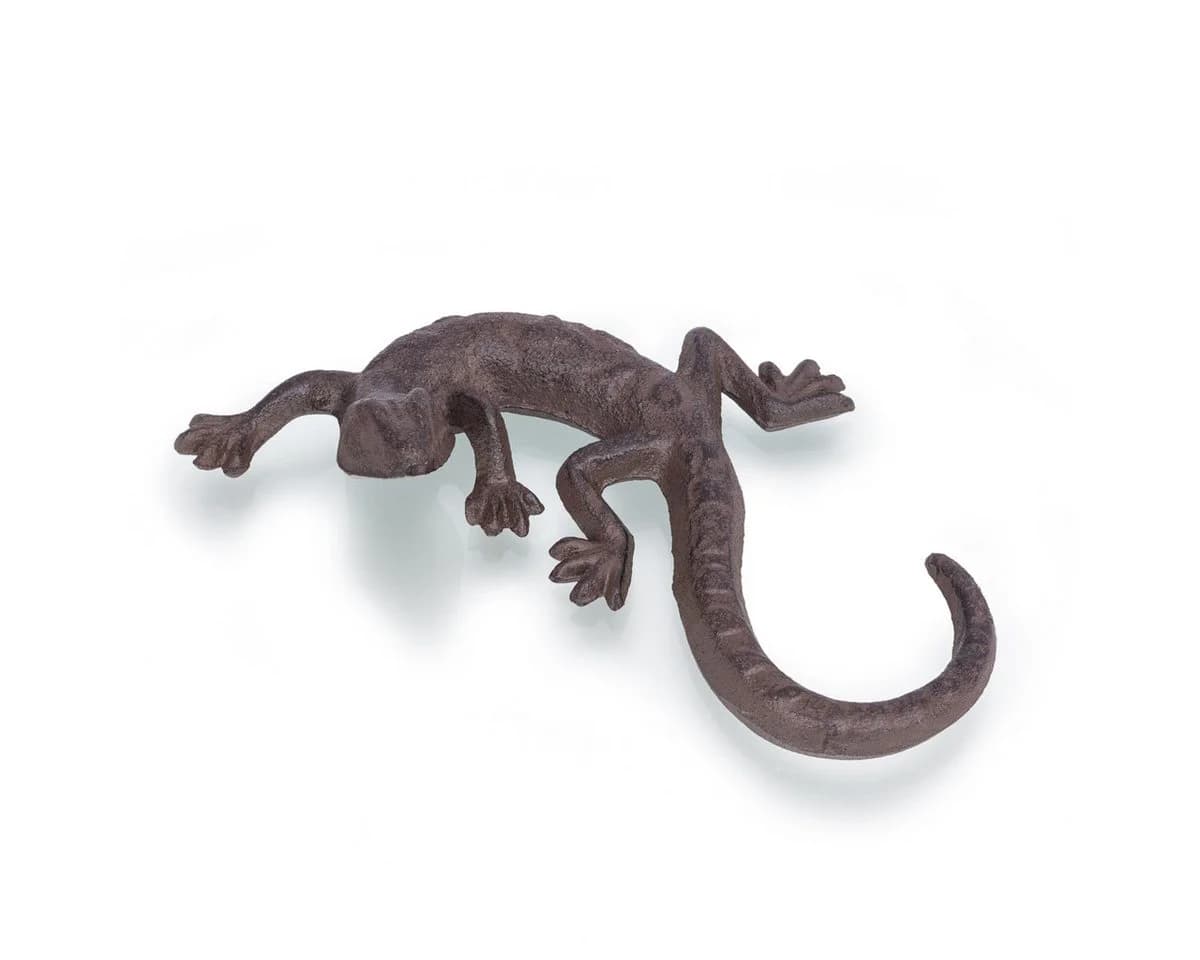 Antikas Wanddekoobjekt Salamander Eidechse Gusseisen - Bild 4