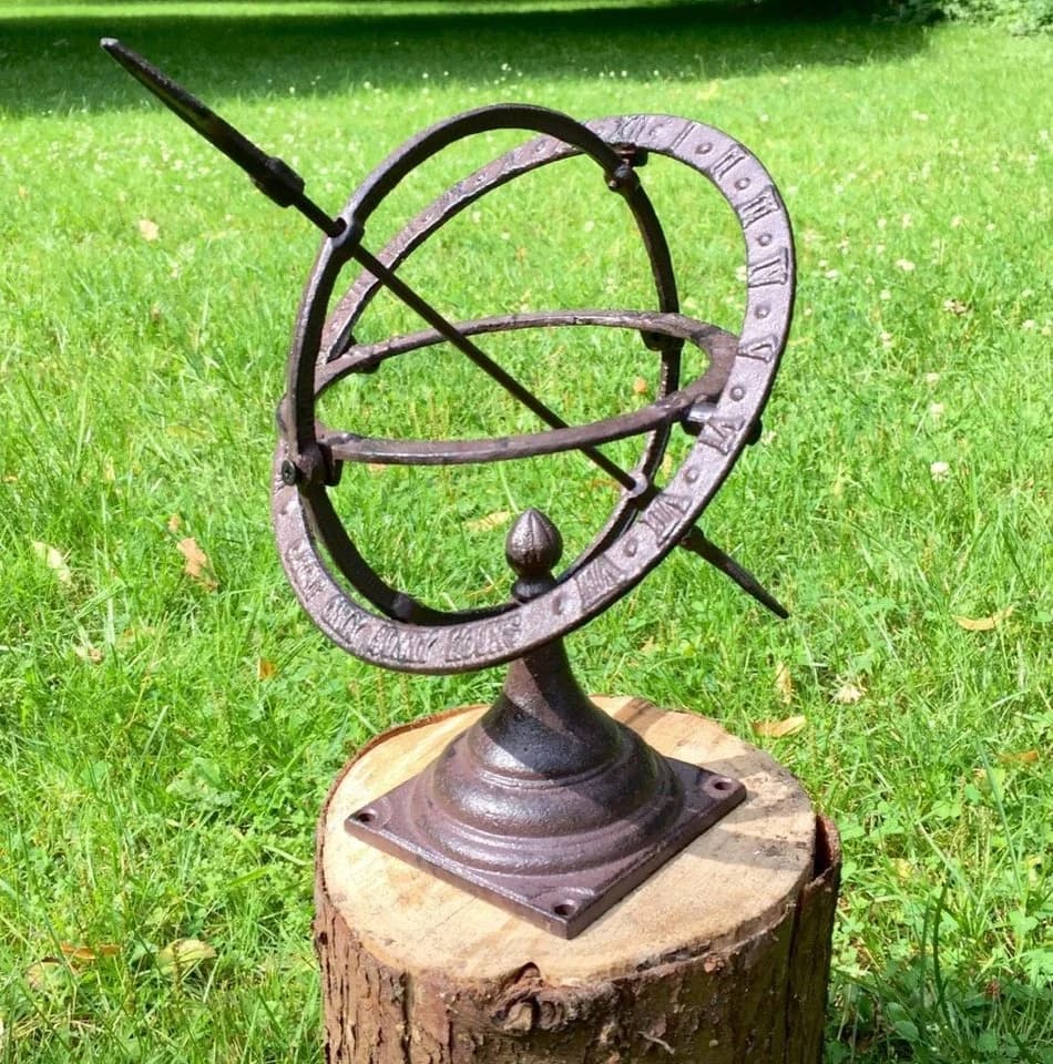 Antikas Wanduhr Kleine Sonnenuhr Braun - Bild 2