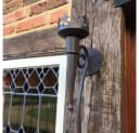 Antikas Wandfackel Burgfackel Mittelalter Metall Dunkelbraun Bild 3