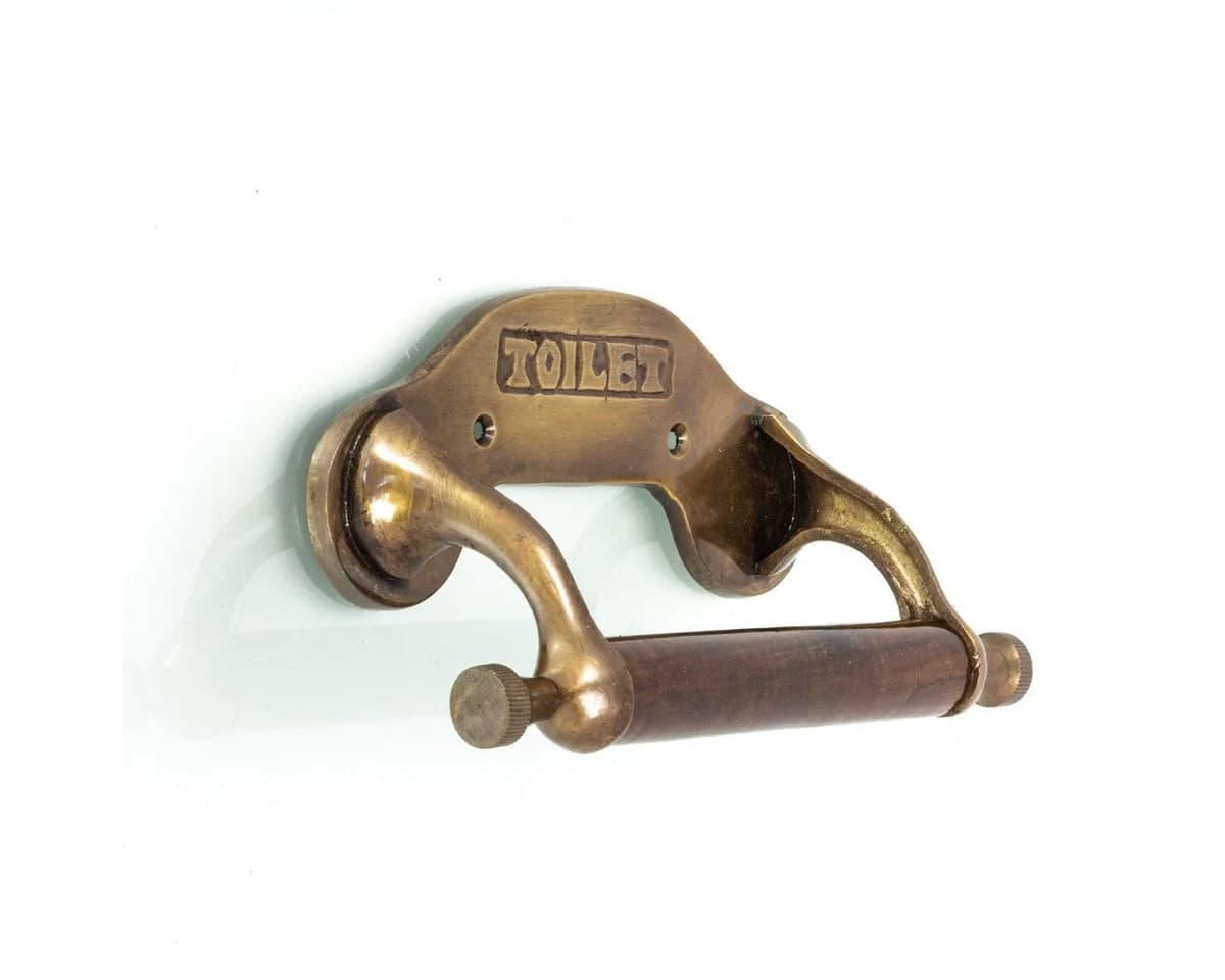 Antikas Antik Rollenhalter WC Papierrollen Halter Toilettenpapierhalter - Bild 5