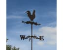 Antikas Windspiel Wetterhahn, Wetterfahne mit Erdspieß und Wandbügel Bild 2