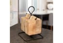Antikas Brettchenhalter mit 6 Holzbrettern Eisen Holz Rustikal Bild 2