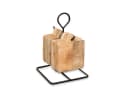 Antikas Brettchenhalter mit 6 Holzbrettern Eisen Holz Rustikal Bild 4