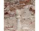 Antikas Holzvase Urne mit Deckel Beige Bild 4