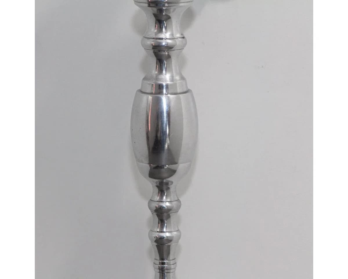 Antikas Wanddeko Kerzenhalter Aluminium Silber Antik - Bild 3