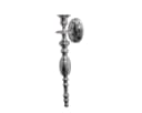 Antikas Wanddeko Kerzenhalter Aluminium Silber Antik Bild 5