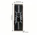 Antikas Art-Deco Wanduhr Schwarz Silber Glasfront Bild 1