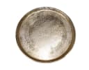 Antikas Dekotablett Gold Rund Metall Strukturiert Bild 3