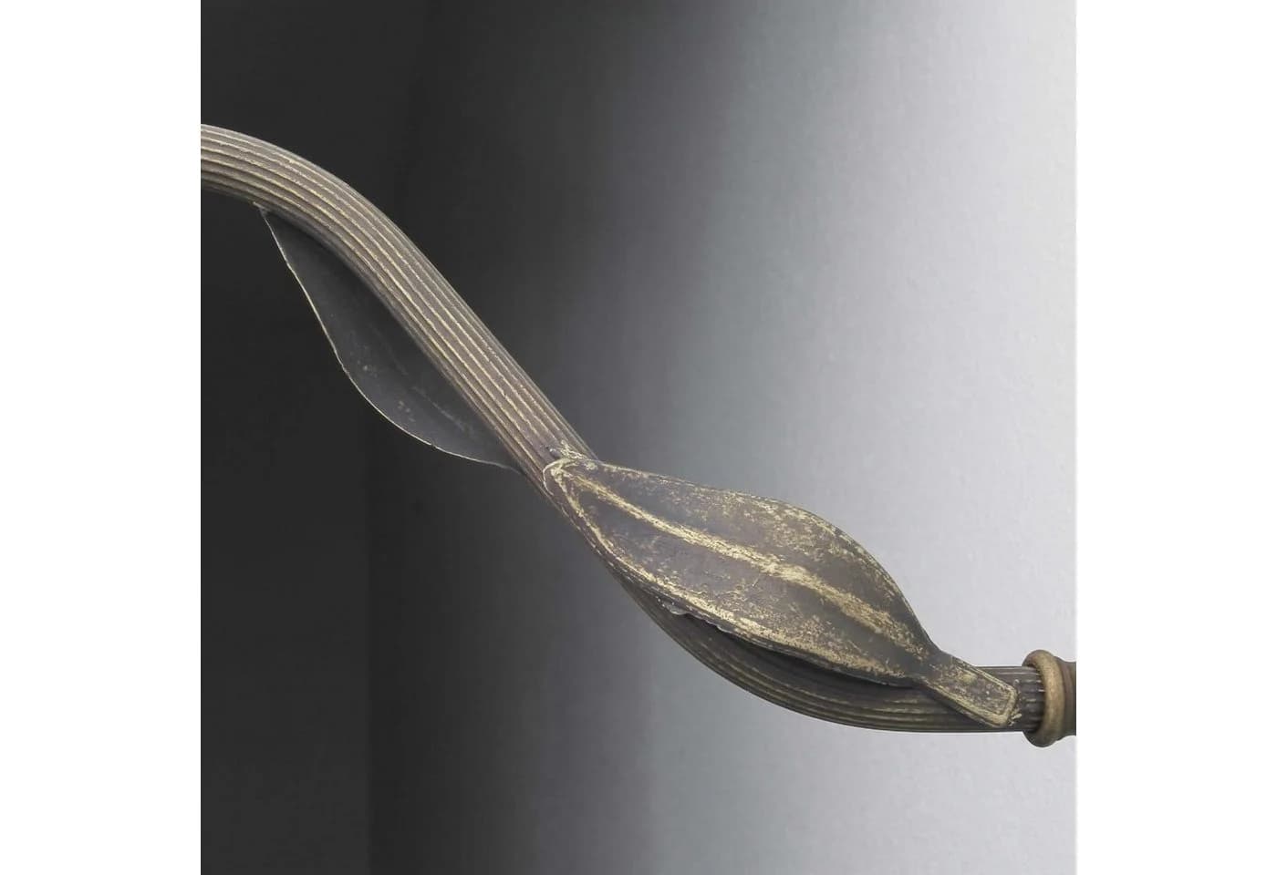 Licht-Erlebnisse Wandleuchte DALILA Messing massiv Glas Floral E14 - Bild 5
