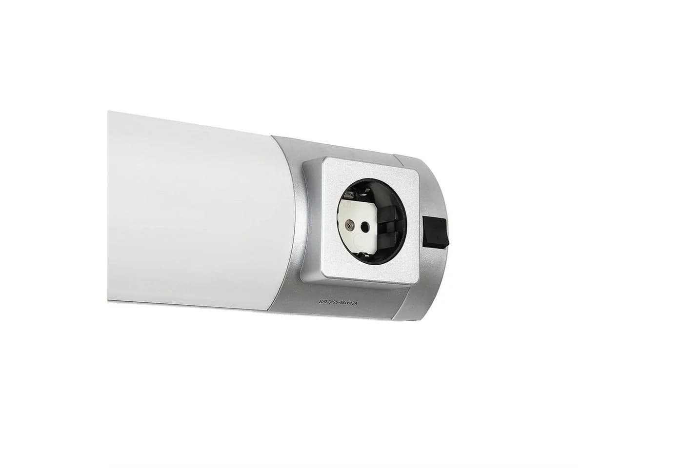 Licht-Erlebnisse Wandleuchte SOFT LED Warmweiß Silber/Weiß mit Steckdose - Bild 3
