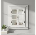 Mucola Wandspiegel Braun mit Fensterläden und 6 Bilderrahmen Bild 2