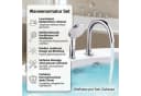 Mucola Wannenrandarmatur 5-Loch Set Handbrause Wasserfall Chrom Bild 1