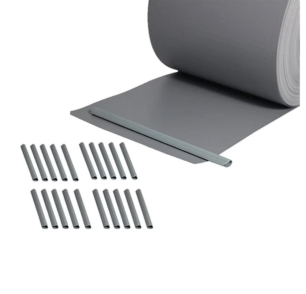 Mucola Doppelstabmattenzaun Sichtschutz 35 oder 65 Meter PVC - Bild 3