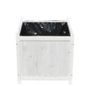 Mucola Blumentopf 50x50cm Grau Fichtenholz Panel-Design Bild 1