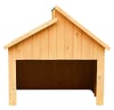 Mucola Mähroboter-Garage Holz Grau/Braun mit Sonnenschutzdach Bild 5