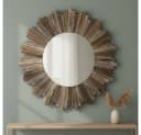 Mucola Wandspiegel 90 cm Holz Shabby Braun Bild 2
