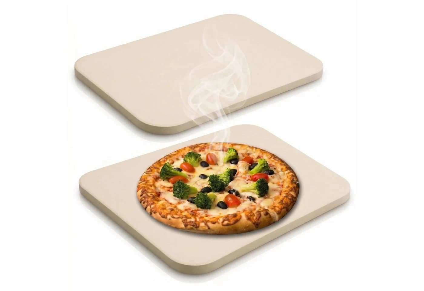 Mucola Pizzastein Cordierit Beige für Backofen & Grill - Bild 2
