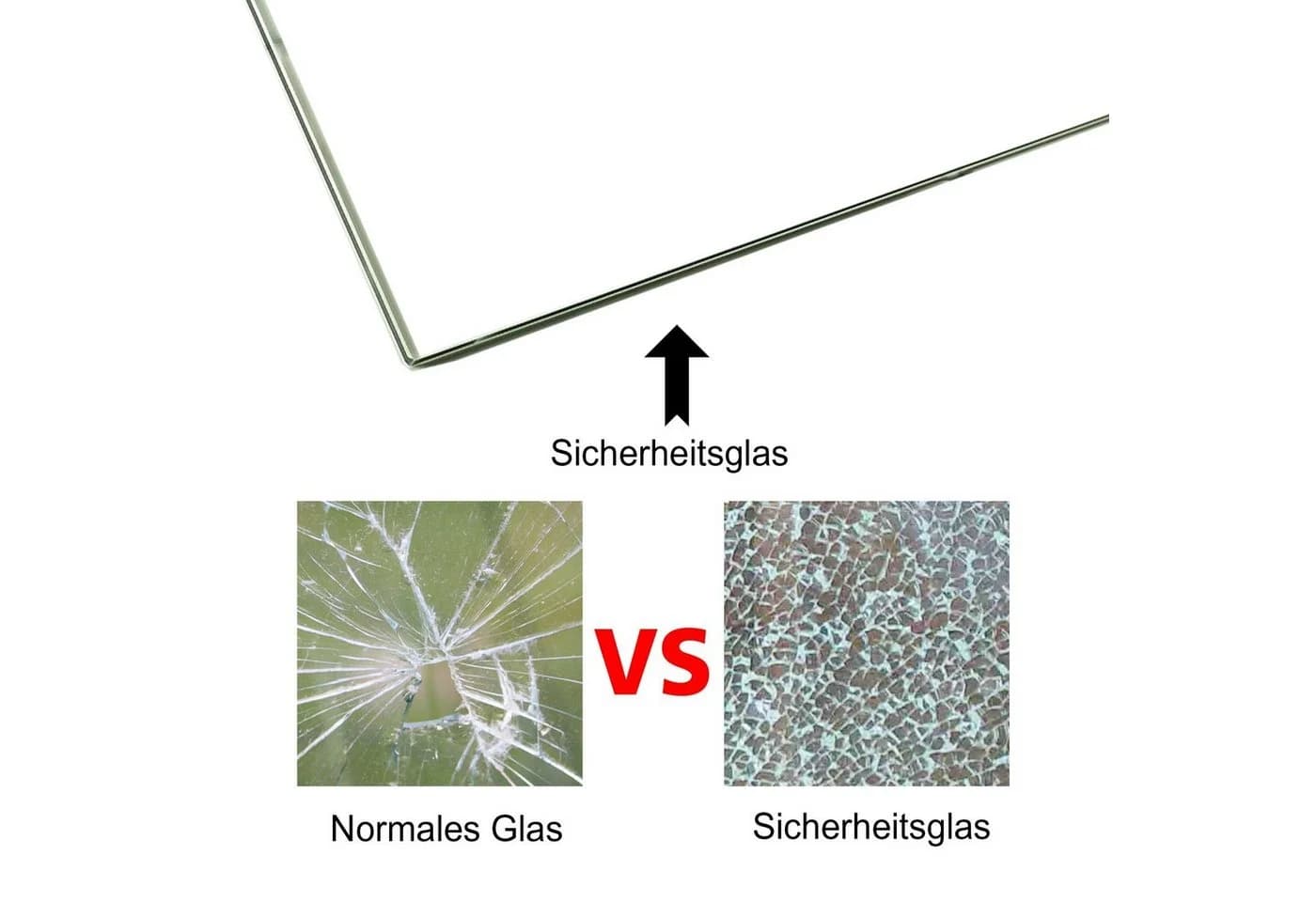 Mucola Glastisch Kaminglas Tischplatte ESG Sicherheitsglas - Bild 3