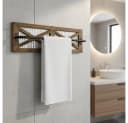 Mucola Handtuchhalter 60x15cm Holz Metall Bild 2