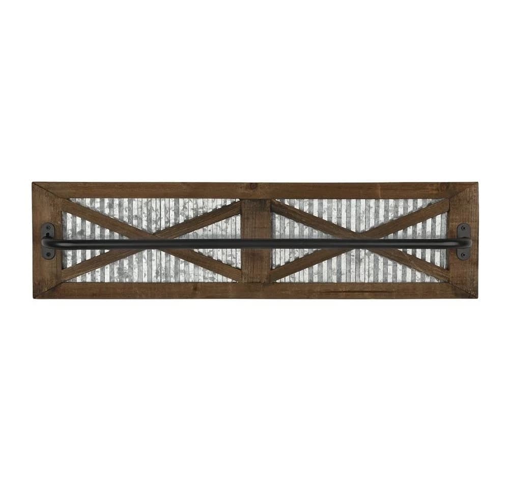Mucola Handtuchhalter 60x15cm Holz Metall - Bild 4