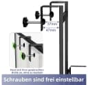 Mucola Duschablage Metall Schwarz 3 Körbe ohne Bohren Bild 3
