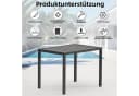Mucola Aluminium Gartentisch Outdoor Anthrazit Wetterfest Bild 3