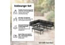 Mucola Gartenlounge-Set Aluminium Ecklounge grau/schwarz mit Kissen Bild 1