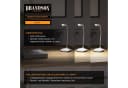 Brandson Schreibtischlampe Weiß LED 3 Watt 3 Helligkeitsstufen Bild 5