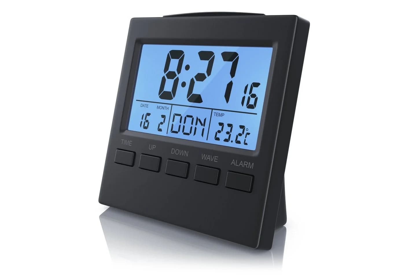 BEARWARE Digital-Funkwecker mit Temperaturanzeige und LCD-Display - Bild 2