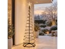 HAGO Künstlicher Weihnachtsbaum 180 cm Schwarz mit LED & Timer Bild 5