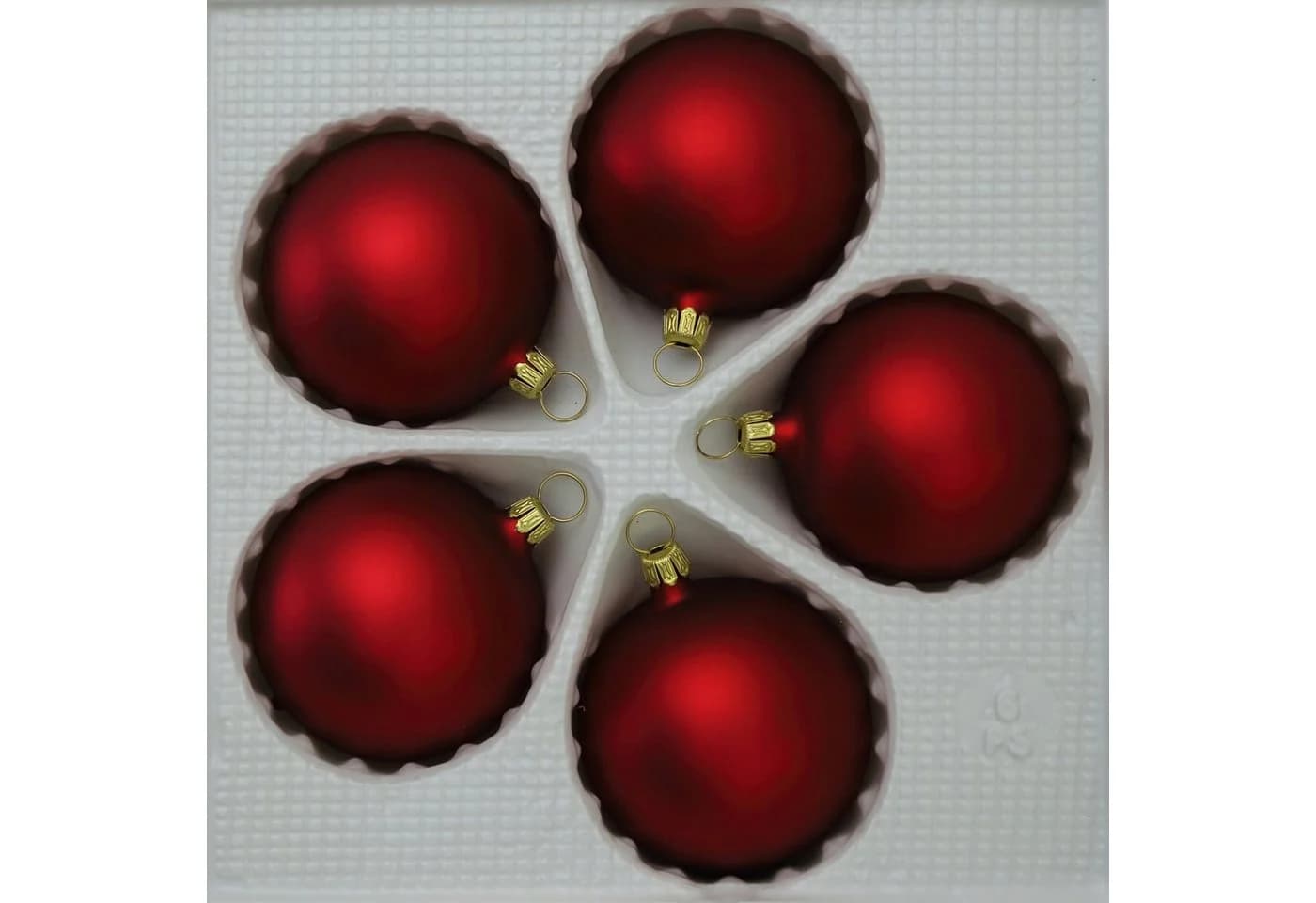 Lauschaer Glas Christbaumschmuckkugeln Rot Handgeblasen - Bild 2