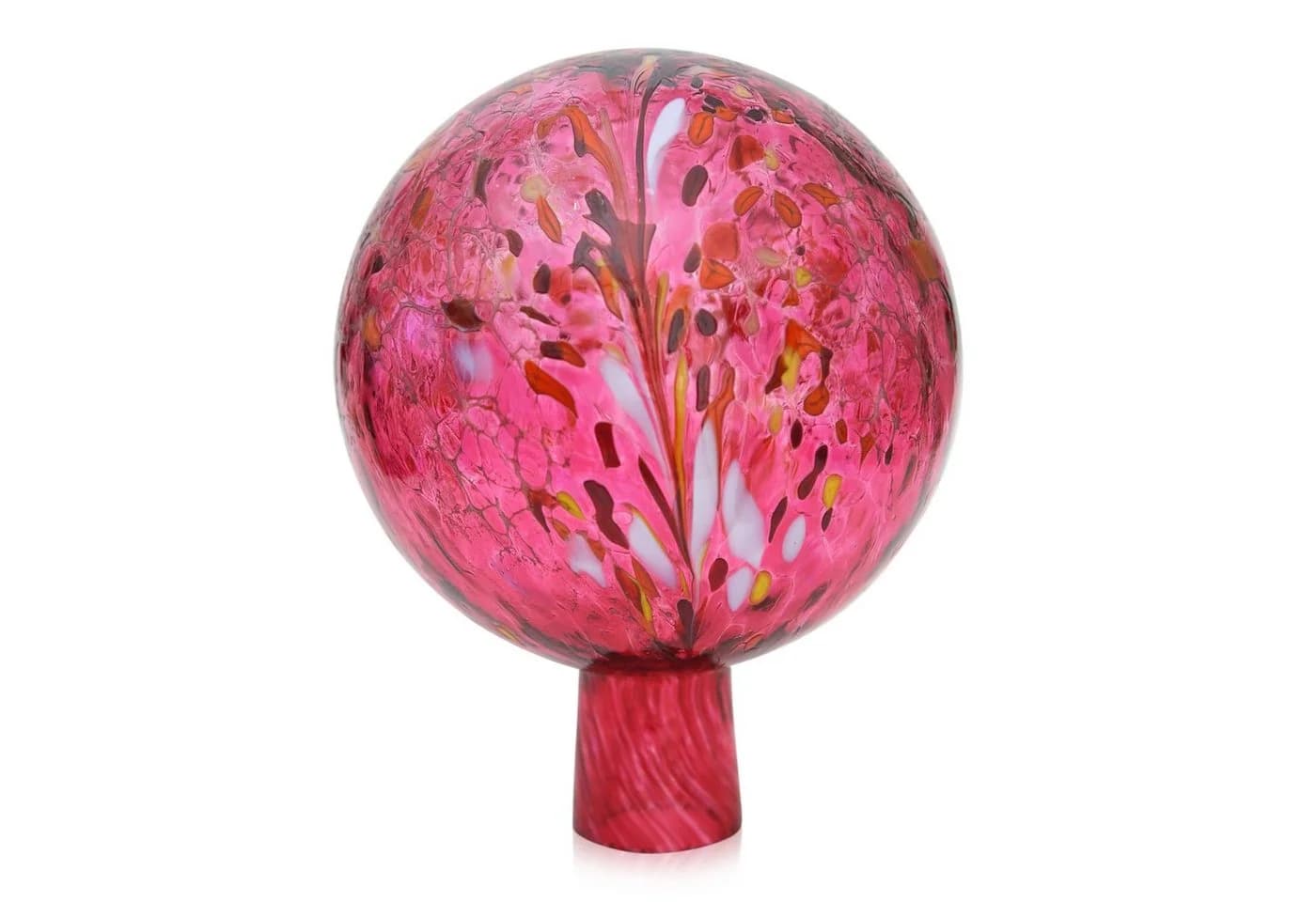 Lauschaer Glas Gartenkugel Rot Handgefertigt mit Granulat - Bild 2
