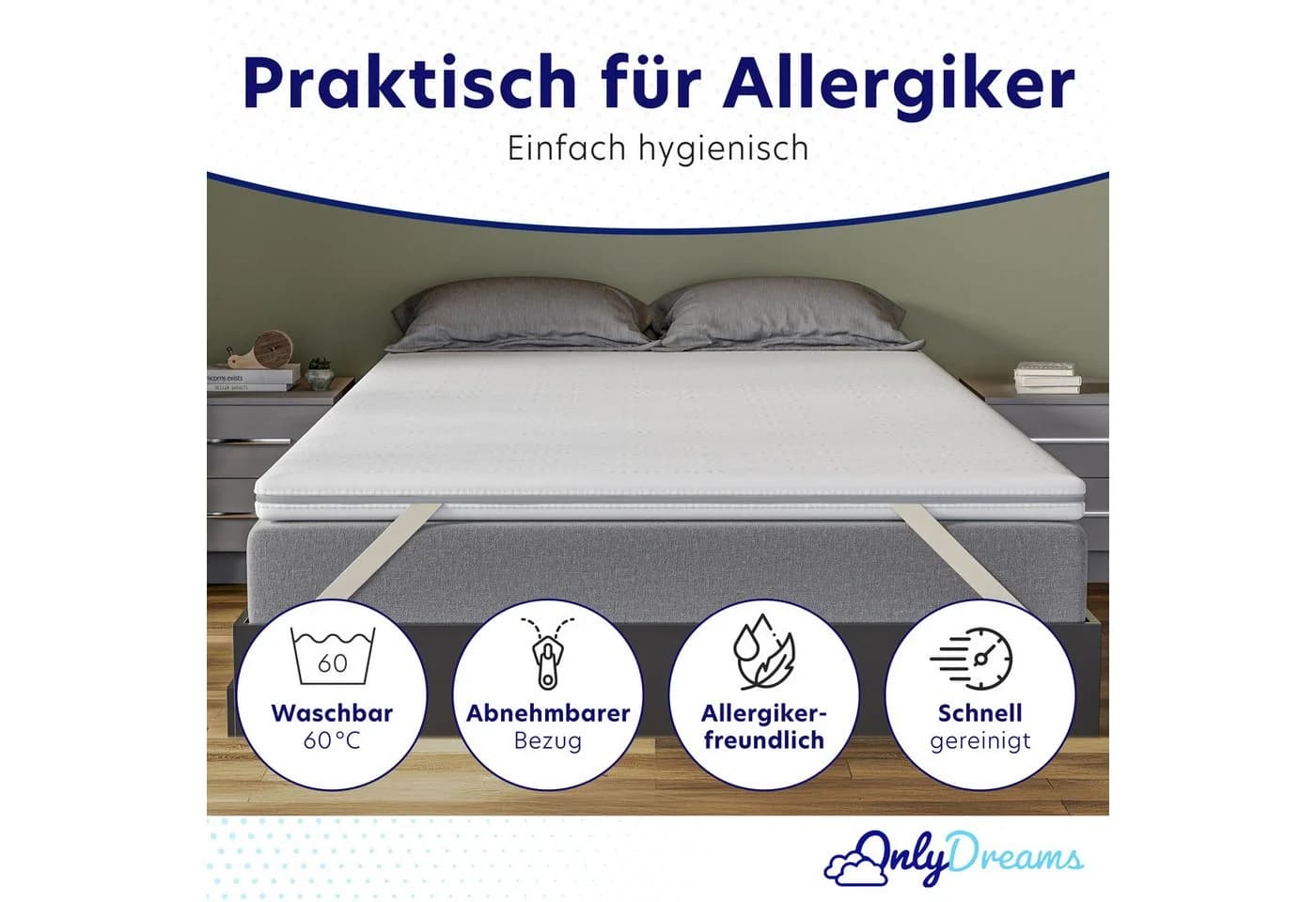 Träumegut24 Topper OnlyDreams 7-Zonen Kaltschaum Topper - Bild 4