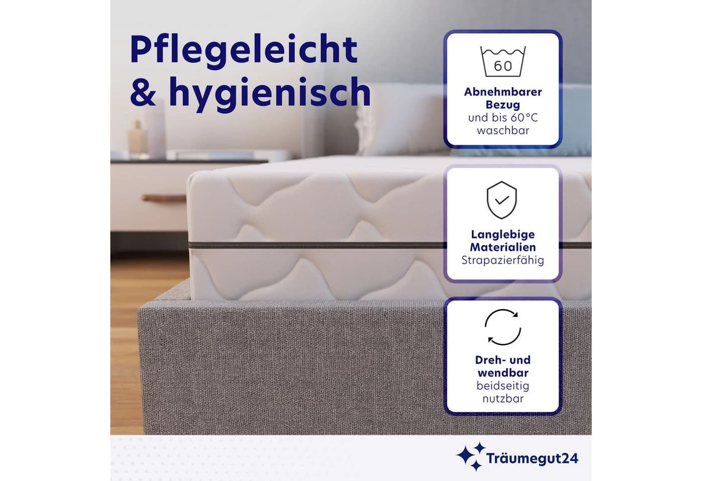 Träumegut24 Taschenfederkernmatratze 7-Zonen System 21 cm hoch - Bild 5