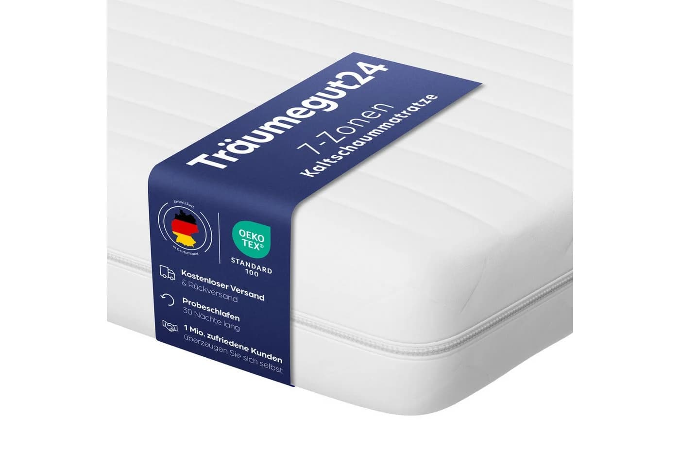 Träumegut24 Kaltschaummatratze AquaFlex 7-Zonen Wendematratze H2/H3 - Bild 2