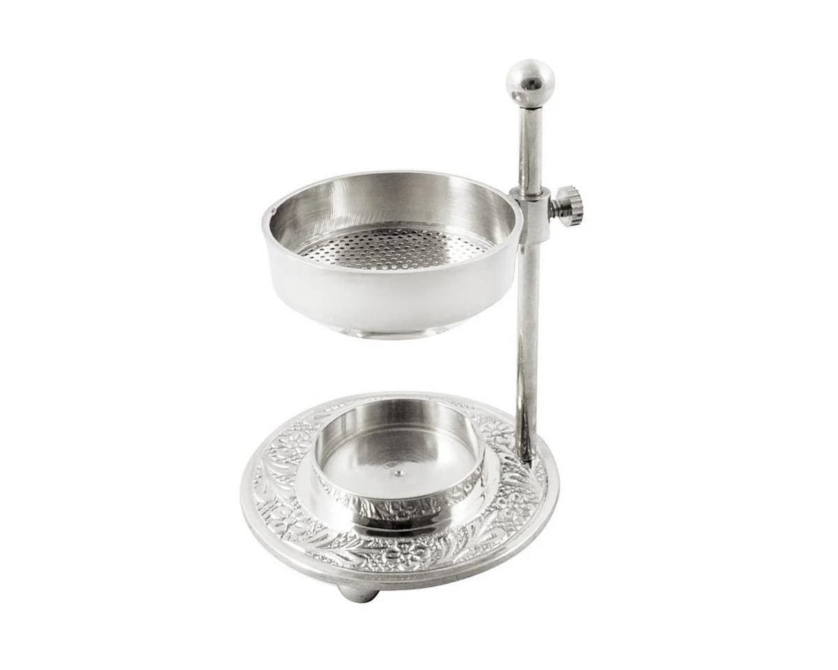 NKlaus Räucherstövchen Messing Vernickelt Weihrauchbrenner - Bild 2