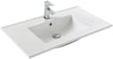 welltime Einbauwaschbecken Trento Weiß Keramik 81cm Bild 4